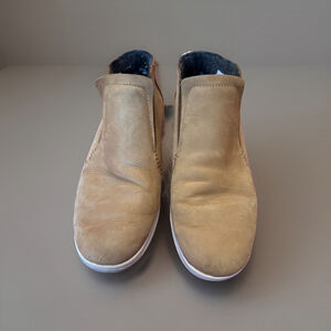 Olukai Hawai'iloa Manu Hope Women's Leather Booties Size 8.5 Tan Soft